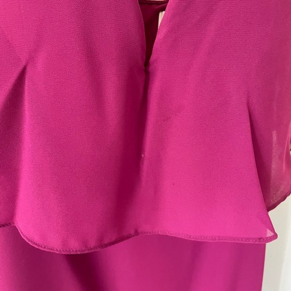 Hayley Paige Bridesmaid Dress in Azalea, Size 2 <Bright + fun strapless gown!> - Picture 3 of 10